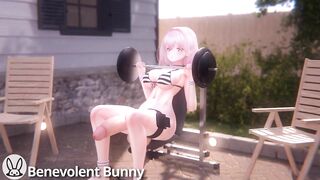 Workout Futa growth (3d animation)