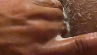 Trans Girl Finger Fucks Big Juicy Ass in Slow Motion