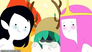 Adventure Time cartoon orgy 2D animation