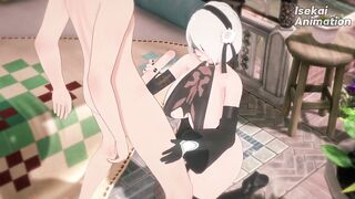 Beautiful 2b Shows off Her Big Ass and Fabulous Tits While Moaning with Pleasure