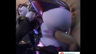 WIDOWMAKER HARD ANAL FUCKED ON THE MISSION - OVERWATCH HENTAI CARTOON