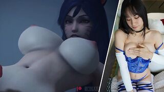 I watched bouncy big boobs League of Legends Ahri ???????? hentai. I’m jealous of dem boobas ????