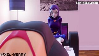 Raven fuck Starfire - Pixel-Perry