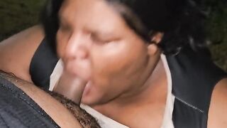 Mz Bri Sucking my cock real good outside