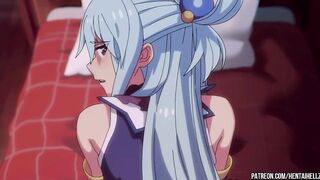 KONOSUBA HENTAI aqua cum from creampie in her pussy.