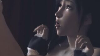 Final Fantasy Tifa lockhart giving a nice tit job(3D HENTAI, hentai porn, hentai sex, realistic) PMV