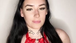 Busty British teen with dominates you with dirty talk