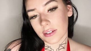 Busty British teen with dominates you with dirty talk