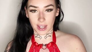 Busty British teen with dominates you with dirty talk