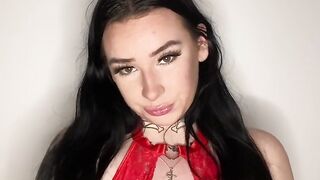 Busty British teen with dominates you with dirty talk