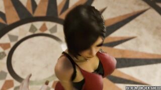 dimitrescu roughly fucks ada wong's pussy resident evil