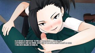 RECEIVING A BLOWJOB FROM THE PROVOCATIVE MOMO YAOYOROZU - RE HERO ACADEMY