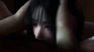 3D big boobs Asian slut naked her huge boobs and got fucked so hard