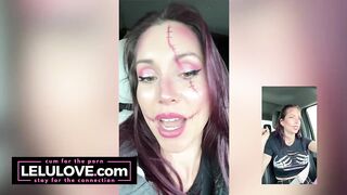 Babe records selfies at her first Halloween Horror Night HHN night at Universal Studios w/ cosplay costume makeup - Lelu Love