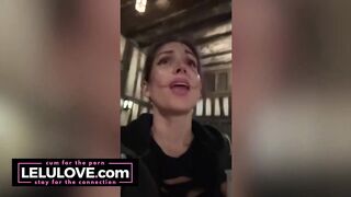 Babe records selfies at her first Halloween Horror Night HHN night at Universal Studios w/ cosplay costume makeup - Lelu Love