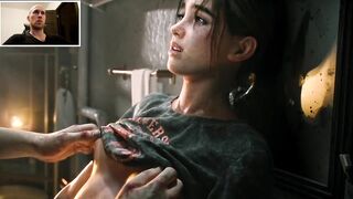 18-year-old Ellie from “Last of Us” lets a stranger cum on her in the restroom