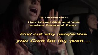 Babe talking all about behind the porn scenes of her real life news riding home after late night comedy class - Lelu Love