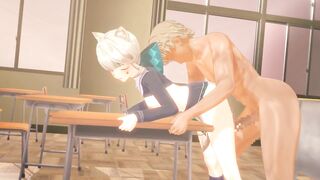 【原神】リネット　モーション + ダメージボイス　3Dエロアニメ　sex　Lynette　genshinimpact