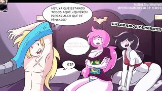 Dulce Princesa y Marceline se Turnan para ser folladas por fin - Hora de Aventura Hentai