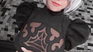 2B creampied