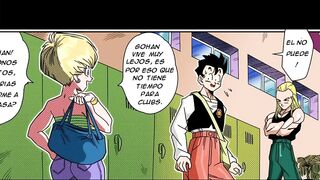 Gohan Fucks his Classmate when his Parents are not at home - DBZ Hentai