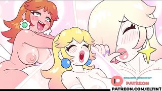 Rosalina Uses Her Magic Wand To Entertain Girls With Blowjob And Anal - Best Futa Hentai Story 4k