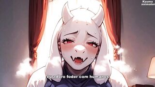 Toriel sendo uma puta safada por piroca - JOI