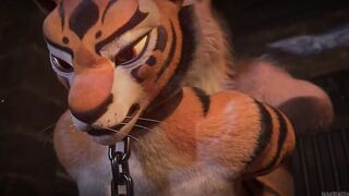 Master Tigress lost the battle, and becomes a sex slave‍