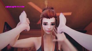 Ashe Dominates Brigitte - Slave vs Domina - Exclusive 3D Animation