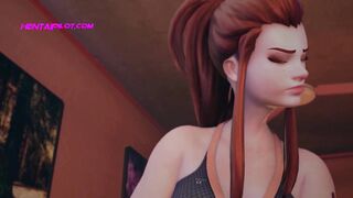 Ashe Dominates Brigitte - Slave vs Domina - Exclusive 3D Animation