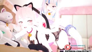 Cute Futa Furry Cat Girls Hard Anal Fucked And Getting Creampie - Hottest Futa Furry Hentai 4k 60fps