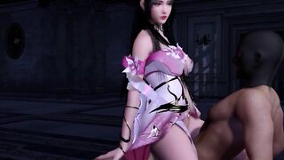 3D cute Asian slut wearing sexy lingerie got fucked so hard