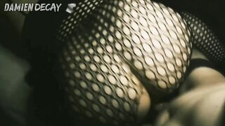 PAWG in Fishnets Takes Hard Cock