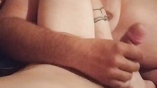 T4T Couple; Boyfriend Stroking My Chickdick