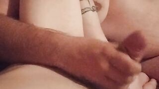 T4T Couple; Boyfriend Stroking My Chickdick