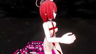 Aoi Oki Hentai Blue Archive Undress Sex Dance Elf Girl Threesome Creampie MMD 3D All Colors CMP