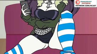 BIG TITS GIRL SERVES YOUR DICK - CARTOON ANIMATED HENTAI STORY