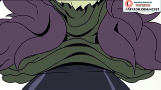 BIG TITS GIRL SERVES YOUR DICK - CARTOON ANIMATED HENTAI STORY