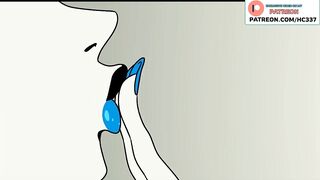 BIG TITS GIRL SERVES YOUR DICK - CARTOON ANIMATED HENTAI STORY