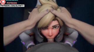 Tracer Do Hot Blowjob For Сoncert Tickets In Club Toilet | Overwatch Porn 4k