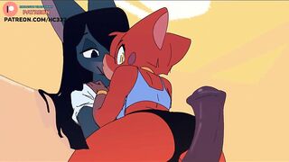 FUTANARI FURRY HENTAI STORY ANIMATION - FUTA FURRY HOT BLOWJOB CARTOON 60FPS 4K