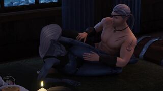 Tavern sex scene, drow and human, part 2