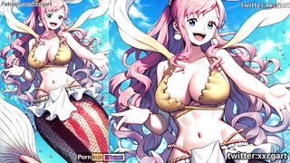 One Piece - PRINCESS SHIRAHOSHI Super BIg big Big Tits