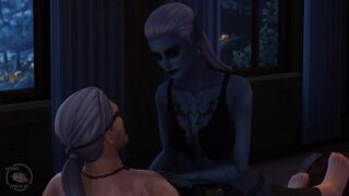 Tavern sex scene, drow and human, part 6