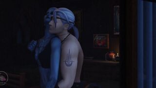 Tavern sex scene, drow and human, part 5