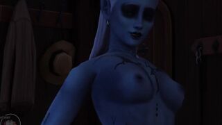 Tavern sex scene, drow and human, part 4