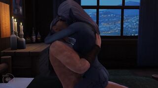 Tavern sex scene, drow and human, part 4