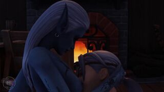 Tavern sex scene, drow and human, part 4