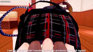 Makoto Niijima from Persona 5 Gives You A Footjob Hentai POV