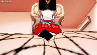 Ann Takamaki from Persona 5 Gives You A Footjob Hentai POV